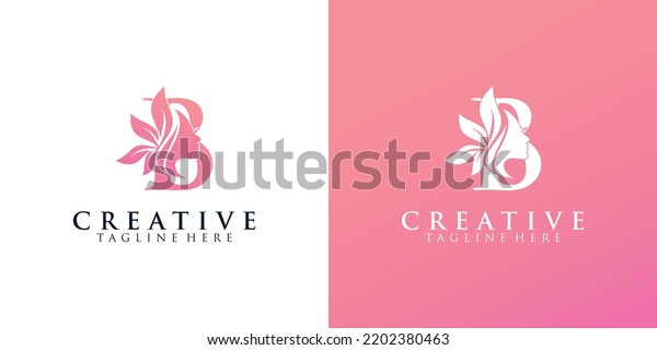 Letter B Logo Combination Beauty Logo Stock Vector Royalty Free