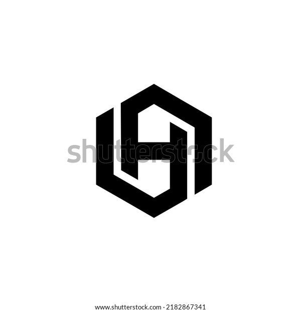 Letter H Hexagon Logo Abstract Icons Stock Vector Royalty Free