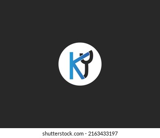 Letter Ky Initial Logo Design Template Stock Vector Royalty Free