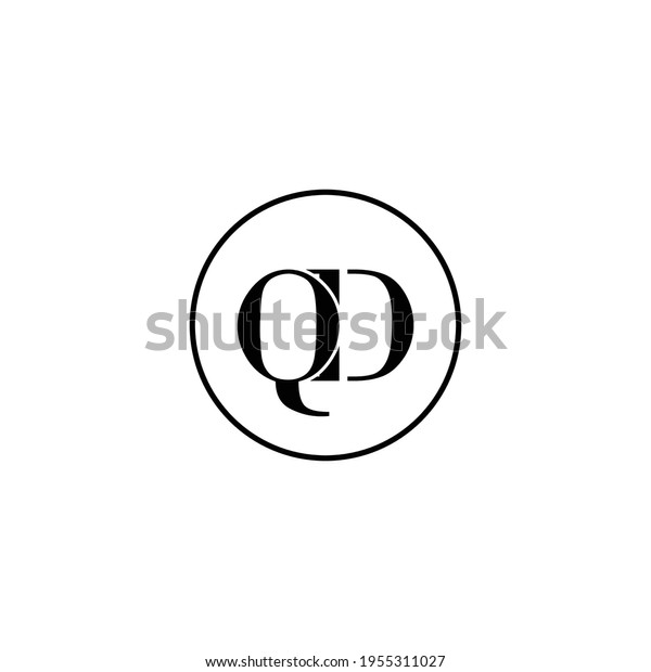 Letter Qd Initial Monogram Logo Design Stock Vector Royalty Free