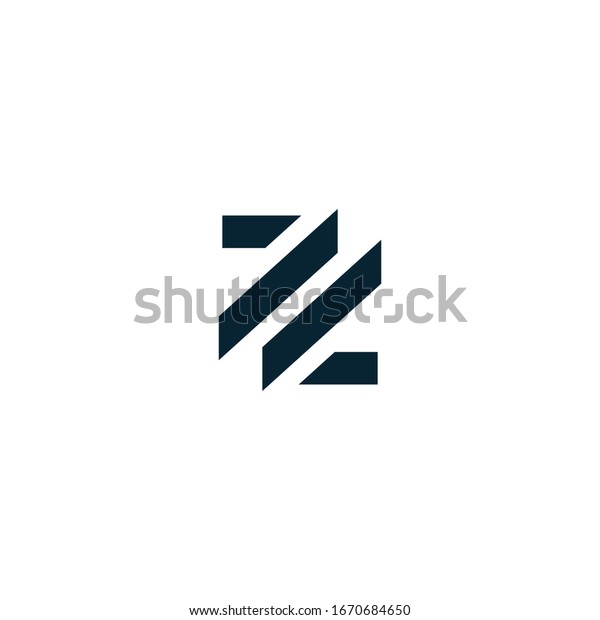 Letter Z Zz Monogram Logo Design Stock Vector Royalty Free