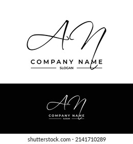 Letters Signature Logo Handwriting Logo Handwritten Stock Vector