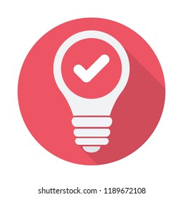 Light Bulb Icon Idea Solution Thinking Stock Vector Royalty Free