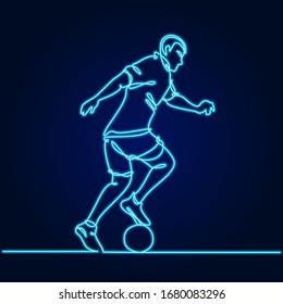 Soccer Neon Stock Vectors Images Vector Art Shutterstock