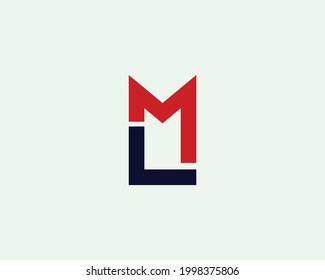 Lm Letter Logo Design Vector Template Stock Vector Royalty Free