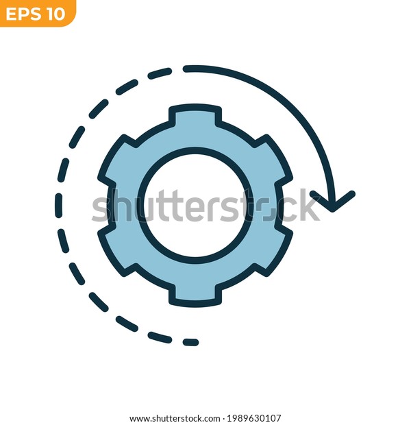 Loading Process Update System Icon Symbol Stock Vector Royalty Free