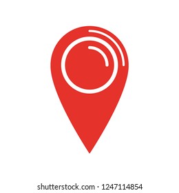 Location Map Icon Gps Pointer Mark Stock Vector Royalty Free