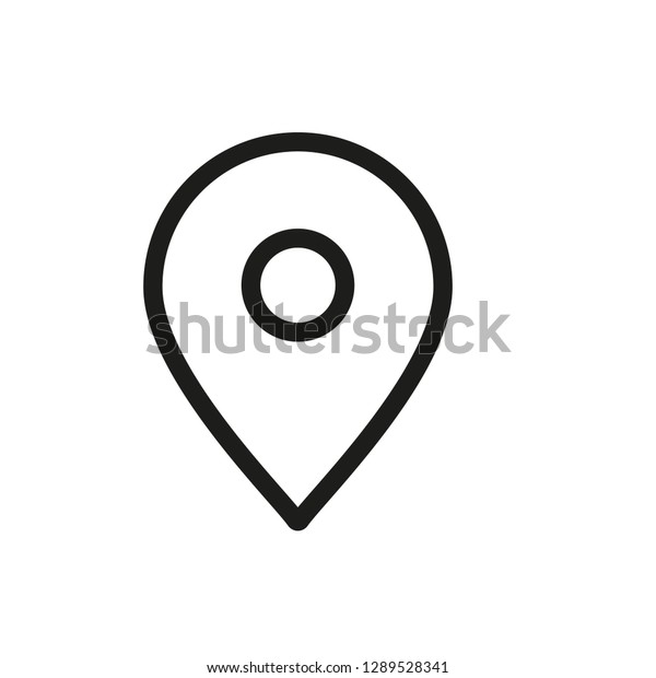 Location Map Icon Gps Pointer Mark Stock Vector Royalty Free