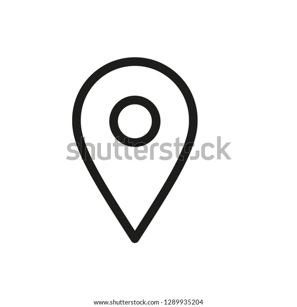 Location Map Icon Gps Pointer Mark Stock Vector Royalty Free