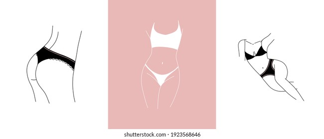 Naked Women Line Art Clipart Nude Stok Vekt R Telifsiz Shutterstock