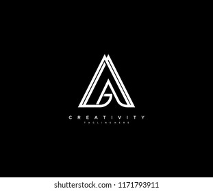 Logo Triangle Letter Creative Monogram Stock Vector Royalty Free