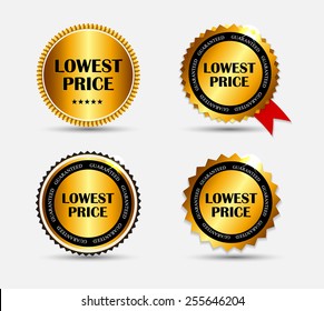 Lowest Price Label Set Illustration Stock Illustration 295193060