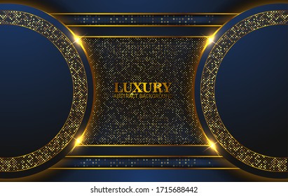 Luxury Abstract 3d Background Dark Blue Stock Vector Royalty Free