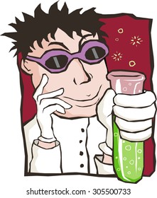 Mad Scientist Stock Vector Royalty Free Shutterstock