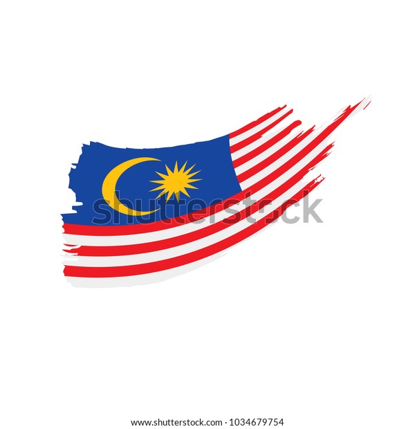 Malaysia Flag Vector Illustration Stock Vector Royalty Free Shutterstock