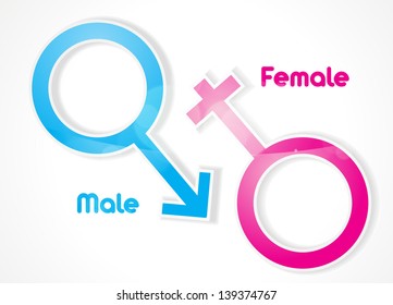 Male Female Sex Symbol Vector 库存矢量图免版税139374767 Shutterstock