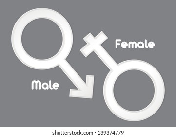 Male Female Sex Symbol Vector Stock Vector Royalty Free 139374767