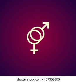 Male Female Sex Symbol Vector Illustration Stock Vector Royalty Free