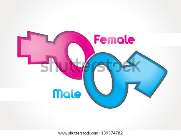 Male Female Sex Symbol Vector Stock Vector Royalty Free Shutterstock