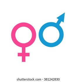 Male Female Sex Symbols Venus Mars Stock Vector Royalty Free