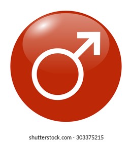 Male Sign Icon Male Sex Button Stock Vector Royalty Free 303375215