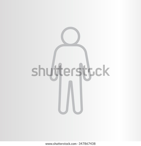 Man Vector Line Icon Stock Vector Royalty Free Shutterstock