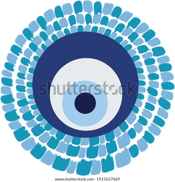 Mandala Greek Evil Eye Vector Symbol Stock Vector Royalty Free