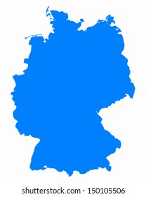 Map Germany Stock Vector Royalty Free 152474804 Shutterstock