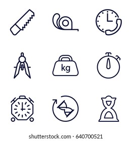 Measure Icons Set Set Measure Stock Vector Royalty Free