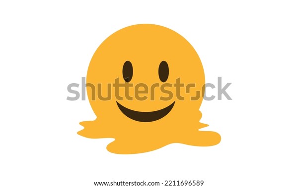 Melting Face Emoji Vector Melting Face Stock Vector Royalty Free