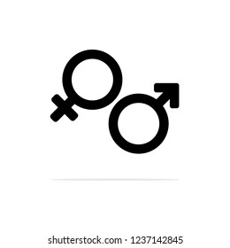 Male Female Gender Sex Symbol Symbols Stock Vector Royalty Free