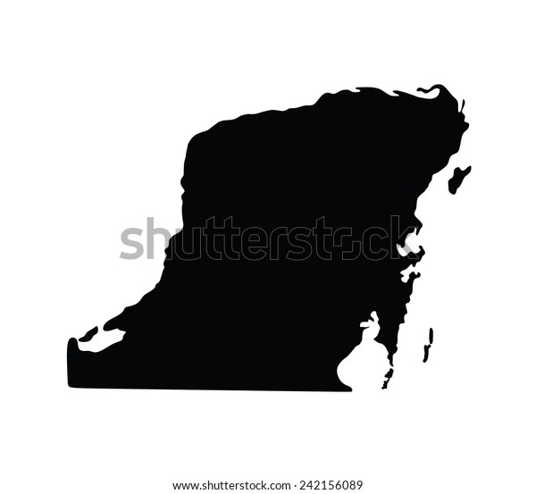 Mexico Province Map State Yucatan Peninsula Stock Vector Royalty Free