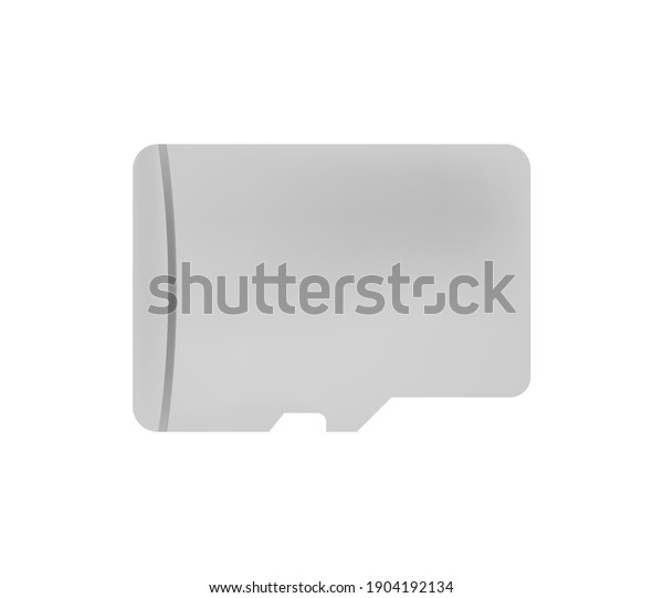 Micro Sd Card Realistic Vector Stock Vector Royalty Free 1904192134