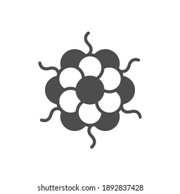 Microbe Bacterium Glyph Icon Stock Vector Royalty Free 1892837428