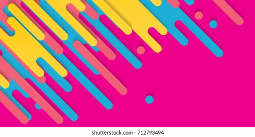 Minimal Abstract Colorful Geometric Background Design Stock Vector