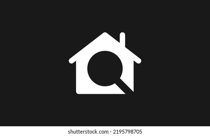 Minimalist Elegant Home Design Logo Line Stock Vector Royalty Free