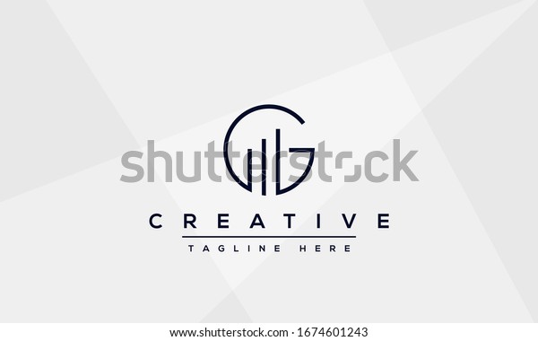 Modern Creative Letter G Vector Logo Stock Vector Royalty Free 1674601243