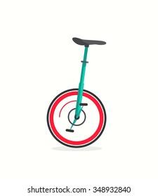 Unicycle Bike Icon Monocycle Icon Vector Stock Vector Royalty Free