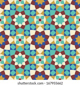 Morocco Seamless Pattern Traditional Arabic Islamic Stock Vector