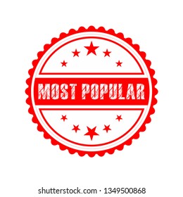 Most Popular Red Grunge Round Vintage Stock Vector Royalty Free