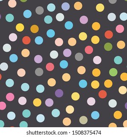 Multi Colored Polka Dot Seamless Pattern Stock Vector Royalty Free