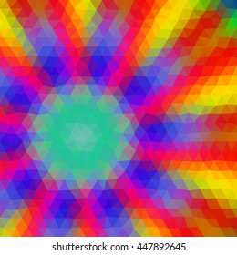 Multicolor Low Poly Abstract Background Vector Stock Vector Royalty