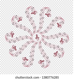 Music Notes Musical Design Element Isolated Stock Vector Royalty Free