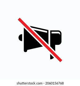 Mute Icon Do Not Disturb Symbol Stock Vector Royalty Free