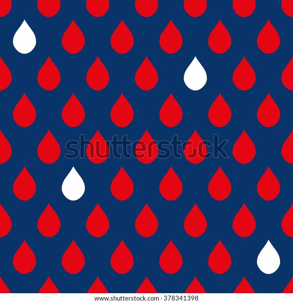 Navy Blue Red White Water Drops Stock Vector Royalty Free