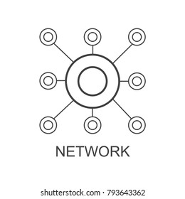 Network Icon Outline Stock Vector Royalty Free 793643362 Shutterstock