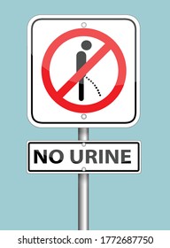 Pas D Urine Ce Panneau De Zone Image Vectorielle De Stock Libre De