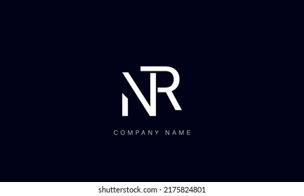 Nr Rn Alphabet Letters Logo Monogram Stock Vector Royalty Free