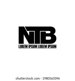 Ntb Letter Monogram Logo Design Vector Stock Vector Royalty Free