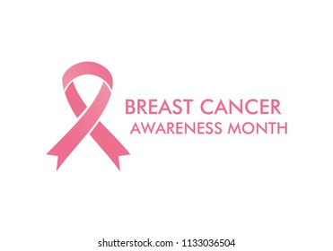 October Breast Cancer Emblem Sign Awareness Stock Vector Royalty Free